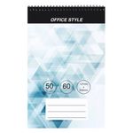 Carti si Birotica - Papetarie - Agende si calendare - Agende si carnete - Carnet notite spirala, office style, culoare bleu, dimensiuni 12.7 x 20.4cm, 50 file - Infinity.ro