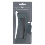 Fashion, accesorii si bijuterii - Femei - Accesorii femei - Accesorii pentru par femei - Clama par femei, antracit mat, 12cm, model matlasat - Infinity.ro