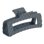 Fashion, accesorii si bijuterii - Femei - Accesorii femei - Accesorii pentru par femei - Clama par femei, antracit mat, 12cm, model matlasat - Infinity.ro