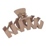 Fashion, accesorii si bijuterii - Femei - Accesorii femei - Accesorii pentru par femei - Clama par, zigzag, plastic, bej mat, 11 x 4.5cm - Infinity.ro