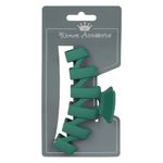 Fashion, accesorii si bijuterii - Femei - Accesorii femei - Accesorii pentru par femei - Clama par femei zigzag, plastic, verde, 11cm - Infinity.ro