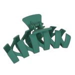 Fashion, accesorii si bijuterii - Femei - Accesorii femei - Accesorii pentru par femei - Clama par femei zigzag, plastic, verde, 11cm - Infinity.ro