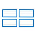 Carti si Birotica - Rechizite - Alte accesorii scolare - Etichete autocolante, clasice, set 40 buc, cu dungi, bleu, dimensiuni 7 x 4cm - Infinity.ro