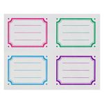 Carti si Birotica - Rechizite - Alte accesorii scolare - Etichete autocolante, clasice, multicolor, 7 x 5.5 cm, set 40 bucati - Infinity.ro