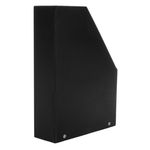 Carti si Birotica - Birotica - Accesorii de birou - Suporturi accesorii birou - Suport dosare si reviste, negru, carton, cadru metalic eticheta, 23 x 8 x 33cm - Infinity.ro