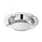 Casa si Gradina - Decoratiuni - Obiecte decorative - Scrumiere - Scrumiera metalica, rotunda, diametru 12cm, argintiu - Infinity.ro