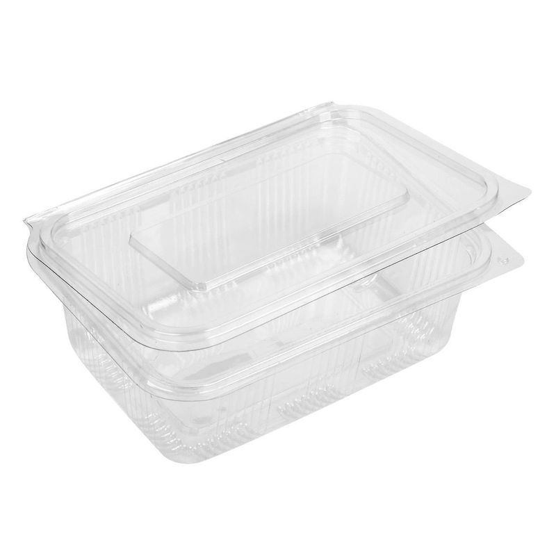 Casa si Gradina/Bucatarie si vesela/Organizare si depozitare bucatarie/Cutii alimentare - Set caserole plastic, capacitate 1000cc, 3 bucati, transparent - Infinity.ro