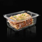 Casa si Gradina/Bucatarie si vesela/Organizare si depozitare bucatarie/Cutii alimentare - Set caserole plastic, capacitate 1000cc, 3 bucati, transparent - Infinity.ro
