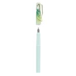 Carti si Birotica/Birotica/Instrumente de scris/Pixuri si stilouri - Set stilou, model cu fata, verde, 6 rezerve de cerneala intersanjabile - Infinity.ro