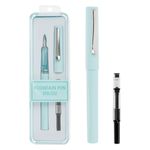 Carti si Birotica - Birotica - Instrumente de scris - Pixuri si stilouri - Set stilou pastel, bleu, rezerva cerneala, 2 bucati - Infinity.ro