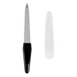 Ingrijire personala si Cosmetice - Manichiura si pedichiura - Pile cosmetice - Pila de unghii, beautopia, 11.5cm, metal, maner plastic, negru - Infinity.ro