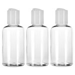 Sport si Outdoor - Articole de voiaj - Accesorii articole de voiaj - Set sticle calatorie, 80ml, 3 bucati, transparent, plastic - Infinity.ro