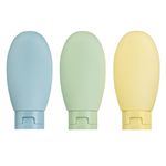 Sport si Outdoor - Articole de voiaj - Accesorii articole de voiaj - Set sticle calatorie, model pastel, capacitate 60ml, multicolor, 3 bucati - Infinity.ro