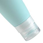 Sport si Outdoor - Articole de voiaj - Accesorii articole de voiaj - Set sticle silicon calatorie, 2 bucati, capacitate 100ml, culoare portocaliu si albastru deschis - Infinity.ro