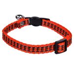 Petshop - Accesorii petshop - Zgarzi, lese si hamuri - Zgarzi - Zgarda pisici, model cu clopotel, culoare portocaliu, dimensiuni 30x 1cm - Infinity.ro