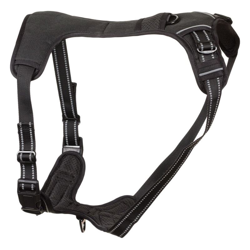 Petshop - Accesorii petshop - Zgarzi, lese si hamuri - Hamuri - Ham caine, deluxe, marime xl, negru - Infinity.ro