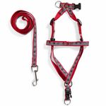 Petshop - Accesorii petshop - Zgarzi, lese si hamuri - Hamuri - Hamor si lesa caini, model universal, rezistenta 100kg, rosu, maxim 15kg - Infinity.ro