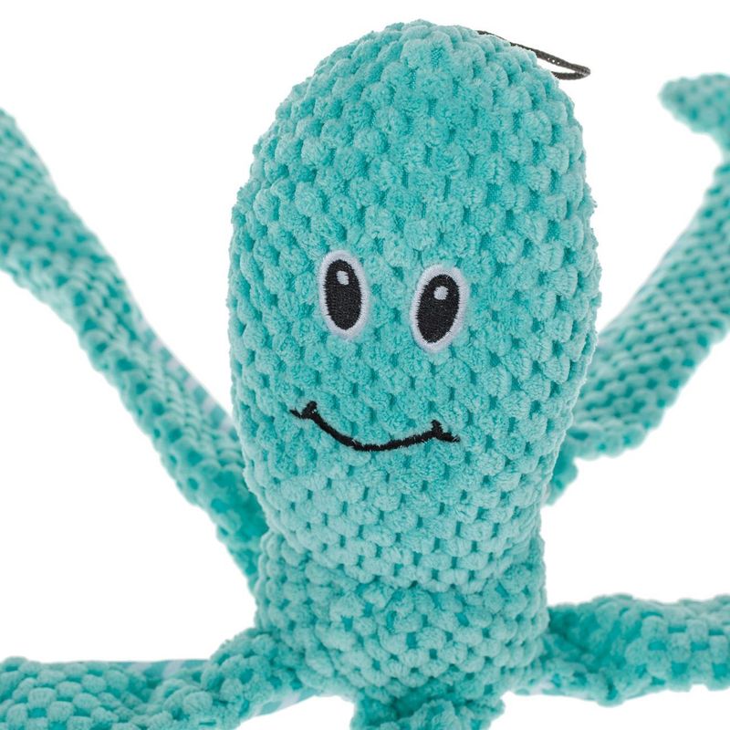 Jucarii, Copii si Bebe - Jucarii si jocuri - Jucarii de plus - Jucarie caine, caracatita plus, poliester, turcoaz, 43cm - Infinity.ro