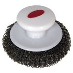 Market - Curatenie si intretinere casa - Produse bucatarie - Lavete si bureti - Burete sarma cu maner, 10cm, alb-rosu - Infinity.ro