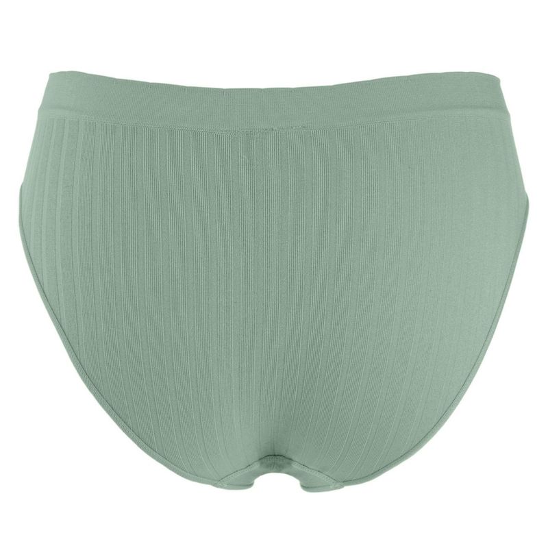 Fashion, accesorii si bijuterii - Femei - Lenjerie si pijamale femei - Lenjerie intima femei - Chiloti dama seamless ribbed, kaki, marime unica - Infinity.ro
