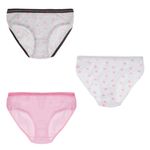 Fashion, accesorii si bijuterii/Copii/Lenjerie si pijamale copii/Lenjerie intima copii - Set chiloti copii, multicolor, 3 bucati, model cu buline si dungi, lurex argintiu - Infinity.ro