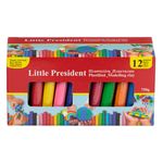 Carti si Birotica - Rechizite - Plastilina - Plastilina set 12 bucati, little president, multicolor, capacitate 750g - Infinity.ro