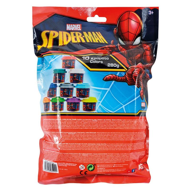 Carti si Birotica - Rechizite - Plastilina - Plastilina set, as, disney spiderman, 10 recipiente, capac forma, capacitate 280g, multicolor - Infinity.ro