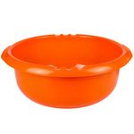 Market/Curatenie si intretinere casa/Produse menaj/Galeti si ligheane - Lighean plastic, model clasic, culoare portocaliu, capacitate 10l - Infinity.ro