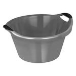 Market - Curatenie si intretinere casa - Produse menaj - Galeti si ligheane - Lighean plastic, argintiu, capacitate 15l, diametru 43cm, inaltime 20cm - Infinity.ro