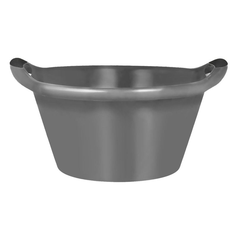 Market - Curatenie si intretinere casa - Produse menaj - Galeti si ligheane - Lighean plastic, argintiu, capacitate 15l, diametru 43cm, inaltime 20cm - Infinity.ro