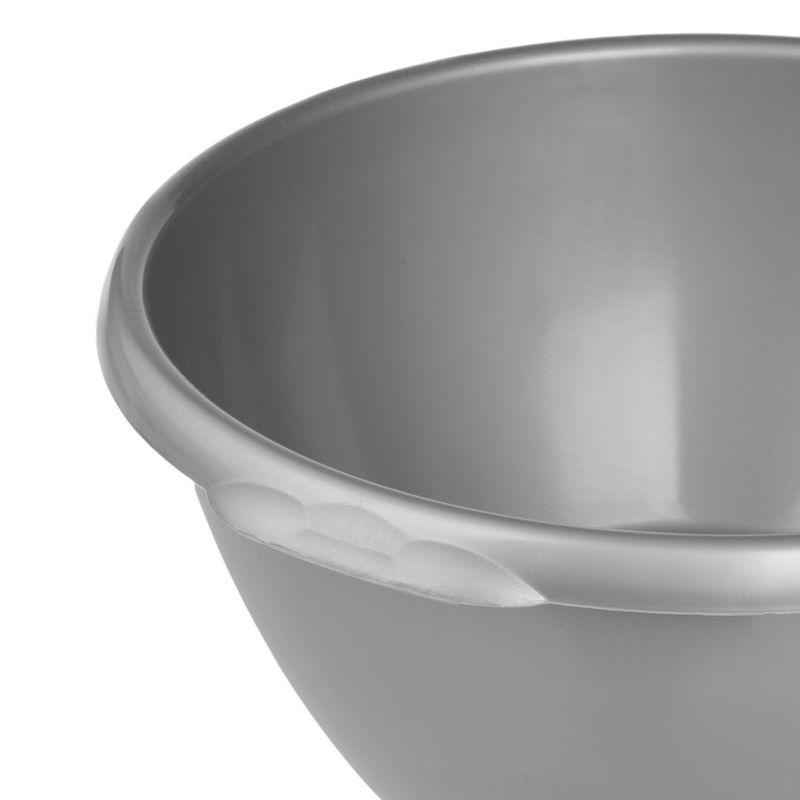 Market - Curatenie si intretinere casa - Produse menaj - Galeti si ligheane - Lighean plastic, gri argintiu, capacitate 13l, diametru 40cm, inaltime 17cm - Infinity.ro
