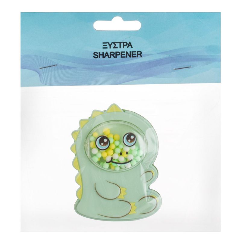 Carti si Birotica - Birotica - Instrumente de scris - Accesorii instrumente de scris - Ascutitoare dubla, dinozaur verde, 4.5 x 2 x 6cm, plastic - Infinity.ro