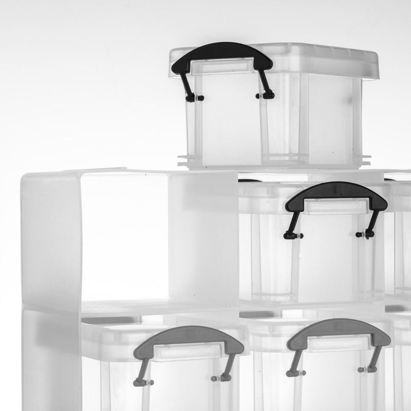 Casa si Gradina - Mobilier - Organizare si depozitare - Cutii depozitare - Set cutii organizare, 12 bucati, pp, translucid, 21 x 6.5 x 22cm - Infinity.ro
