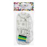 Carti si Birotica - Rechizite - Penare - Set creativ penar, model vehicule de constructie, dimensiuni 7 x 21cm, multicolor - Infinity.ro