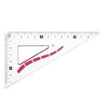 Carti si Birotica - Rechizite - Instrumente geometrice - Set geometrie, little president, rigle transparente model rosu, 6 piese - Infinity.ro