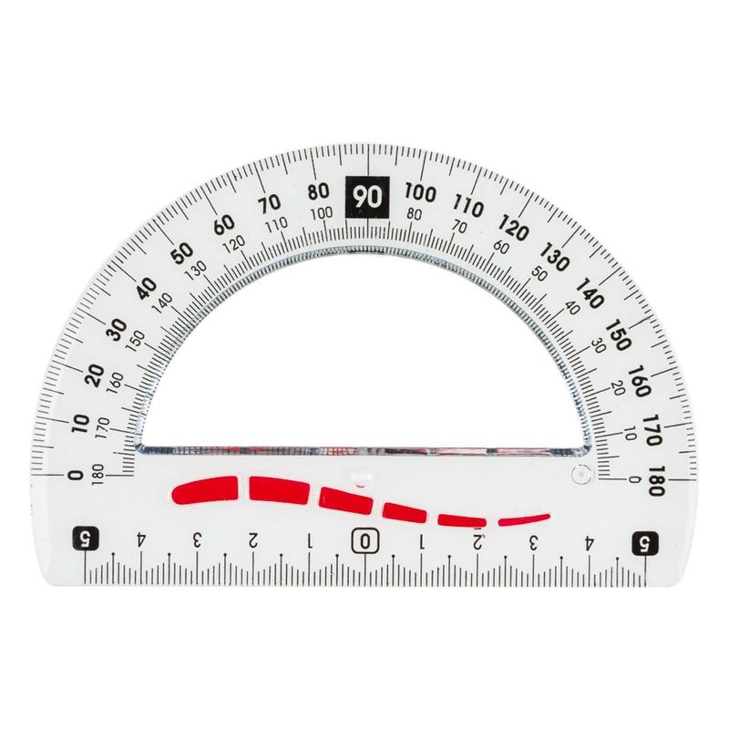 Carti si Birotica - Rechizite - Instrumente geometrice - Set geometrie, little president, 4 bucati, model rosu, transparent, plastic - Infinity.ro