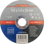 Casa si Gradina - Constructii - Scule electrice si accesorii - Accesorii polizare si slefuire - Disc debitat metale, 125 x 1 x 22 mm, Sthor 08171 - Infinity.ro