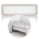 Casa si Gradina - Mobilier - Mobilier copii - Sisteme de siguranta - Bariera de protectie pat, honey baby, gri, 150x 40cm - Infinity.ro