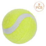 Petshop - Accesorii petshop - Jucarii animale - Jucarii interactive animale - Set jucarii caini, mingi tenis, 3 bucati, verde fluorescent, diametru 5cm - Infinity.ro
