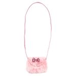 Fashion, accesorii si bijuterii - Copii - Accesorii copii - Genti si rucsacuri copii - Geanta copii, blana, roz, curea 48cm, 17 x 13cm - Infinity.ro