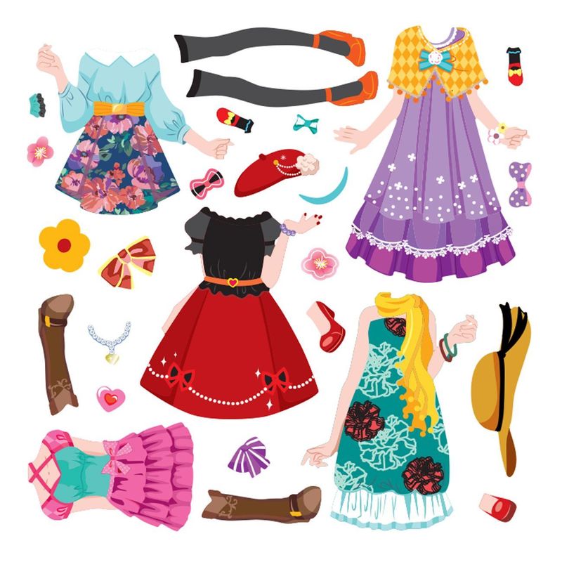 Casa si Gradina - Decoratiuni - Stickere decorative - Set autocolante dress up, sticker, 85 bucati, multicolor - Infinity.ro