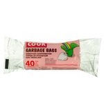 Market - Curatenie si intretinere casa - Produse menaj - Saci de gunoi - Saci menajeri cook, 40 bucati, capacitate 20l, dimensiuni 40x 50 cm, alb - Infinity.ro