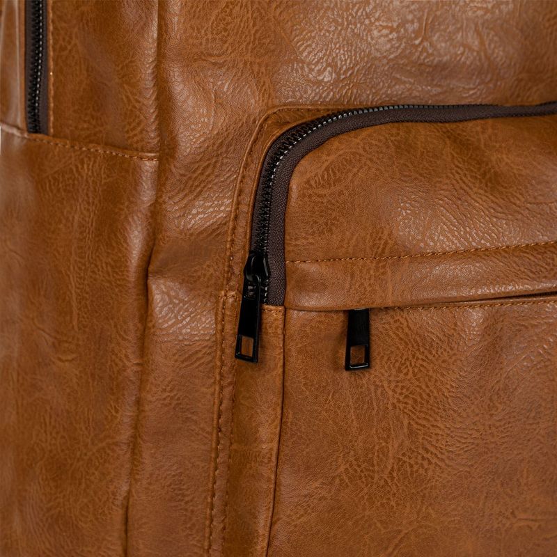 Laptop, Telefoane si Tablete - Laptopuri si accesorii - Accesorii Laptop - Genti laptop - Rucsac pu, model exclusivo, culoare maro, compartiment laptop, dimensiuni 30x 13 x 46cm - Infinity.ro
