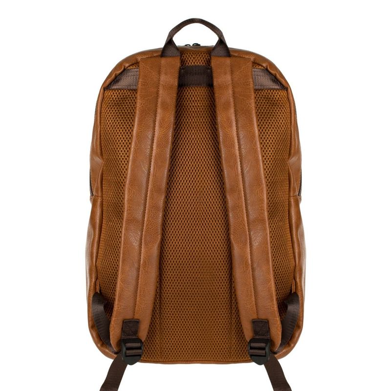 Laptop, Telefoane si Tablete - Laptopuri si accesorii - Accesorii Laptop - Genti laptop - Rucsac pu, model exclusivo, culoare maro, compartiment laptop, dimensiuni 30x 13 x 46cm - Infinity.ro