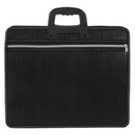 Carti si Birotica - Birotica - Accesorii de birou - Mape si dosare - Servieta documente, fara brand, negru, 39 x 3 x 32cm, 5 compartimente, manere scurte - Infinity.ro