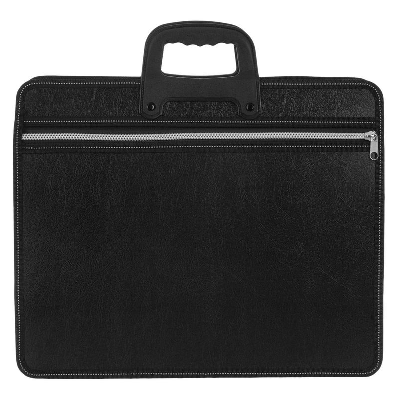 Carti si Birotica - Birotica - Accesorii de birou - Mape si dosare - Servieta documente, fara brand, negru, 39 x 3 x 32cm, 5 compartimente, manere scurte - Infinity.ro