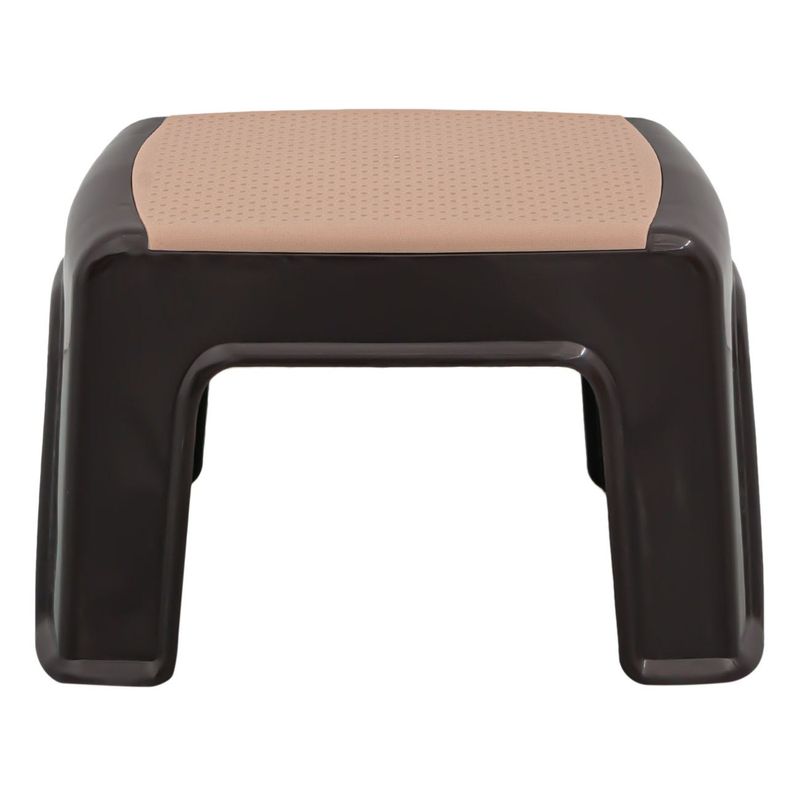 Casa si Gradina - Mobilier - Scaune si fotolii - Tabureti - Taburet plastic, 30x 21 x 21cm, culoare maro/bej, greutate maxima 80kg - Infinity.ro