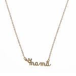 Fashion, accesorii si bijuterii - Femei - Bijuterii femei - Coliere femei - Colier language of jewels mama cu coroana, lant culoare aurie pentru femei - Infinity.ro
