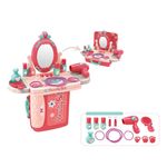 Jucarii, Copii si Bebe - Jucarii si jocuri - Jucarii de rol - Frumusete, bijuterii si accesorii fetite - Set frumusete pentru copii, beauty set, 14 piese, multicolor, 26 x 10x 20cm - Infinity.ro