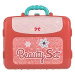 Jucarii, Copii si Bebe - Jucarii si jocuri - Jucarii de rol - Frumusete, bijuterii si accesorii fetite - Set frumusete pentru copii, beauty set, 14 piese, multicolor, 26 x 10x 20cm - Infinity.ro
